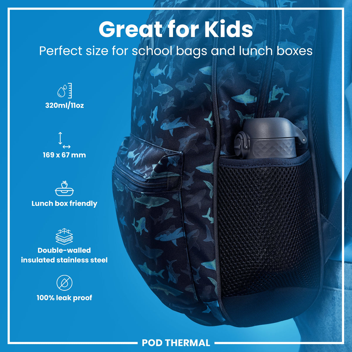 Pod 11oz Insulated Steel - Ash Navy