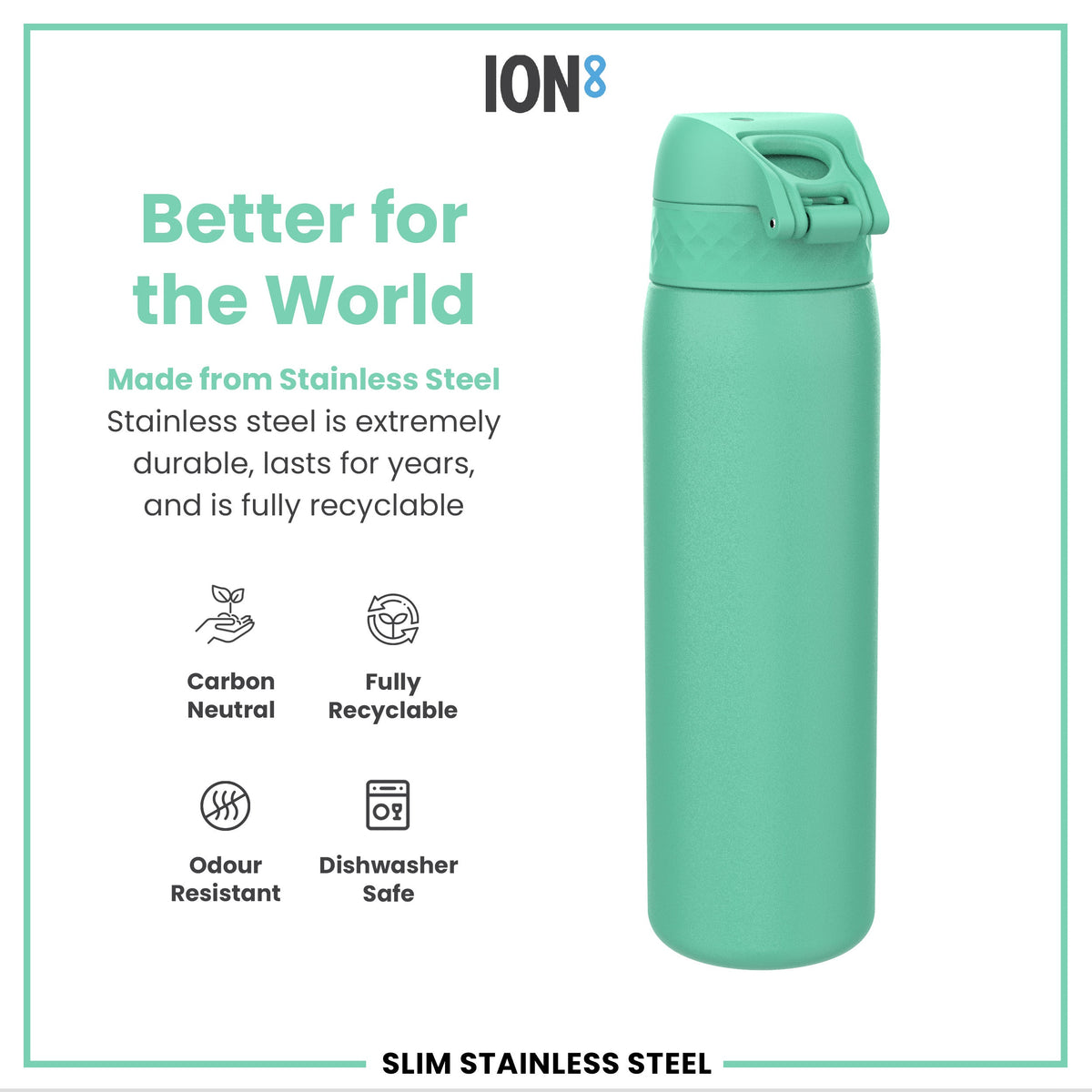 Slim 20oz Lightweight Steel - Teal