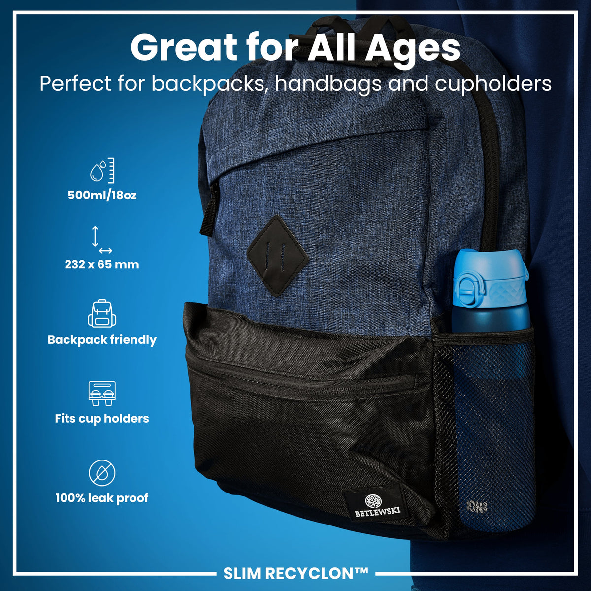 Slim 18oz Recyclon - Blue
