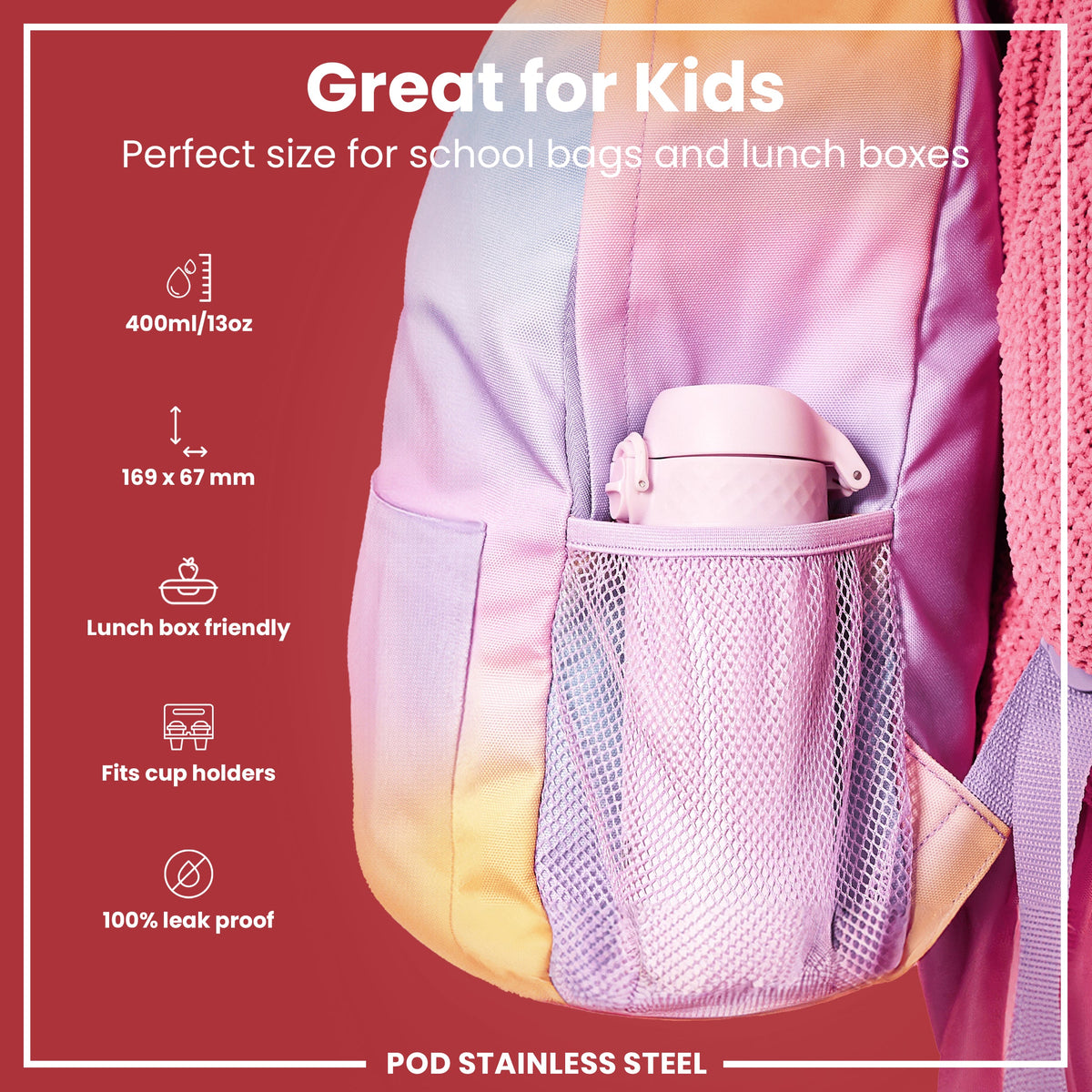 Pod 13oz Lightweight Steel - Lilac Dusk