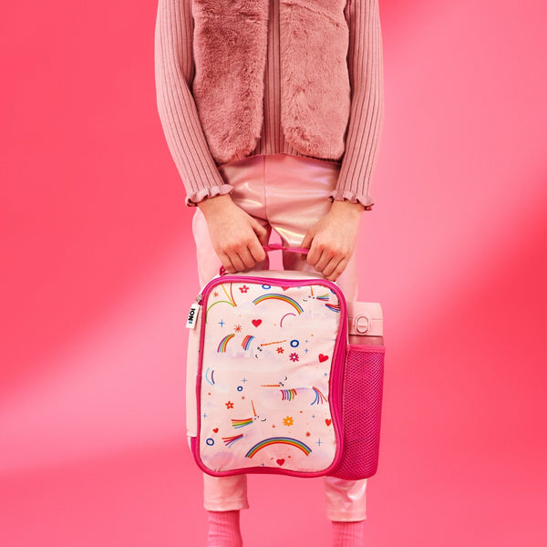 Kids Insulated Lunch Bag - Unicorn Rainbows