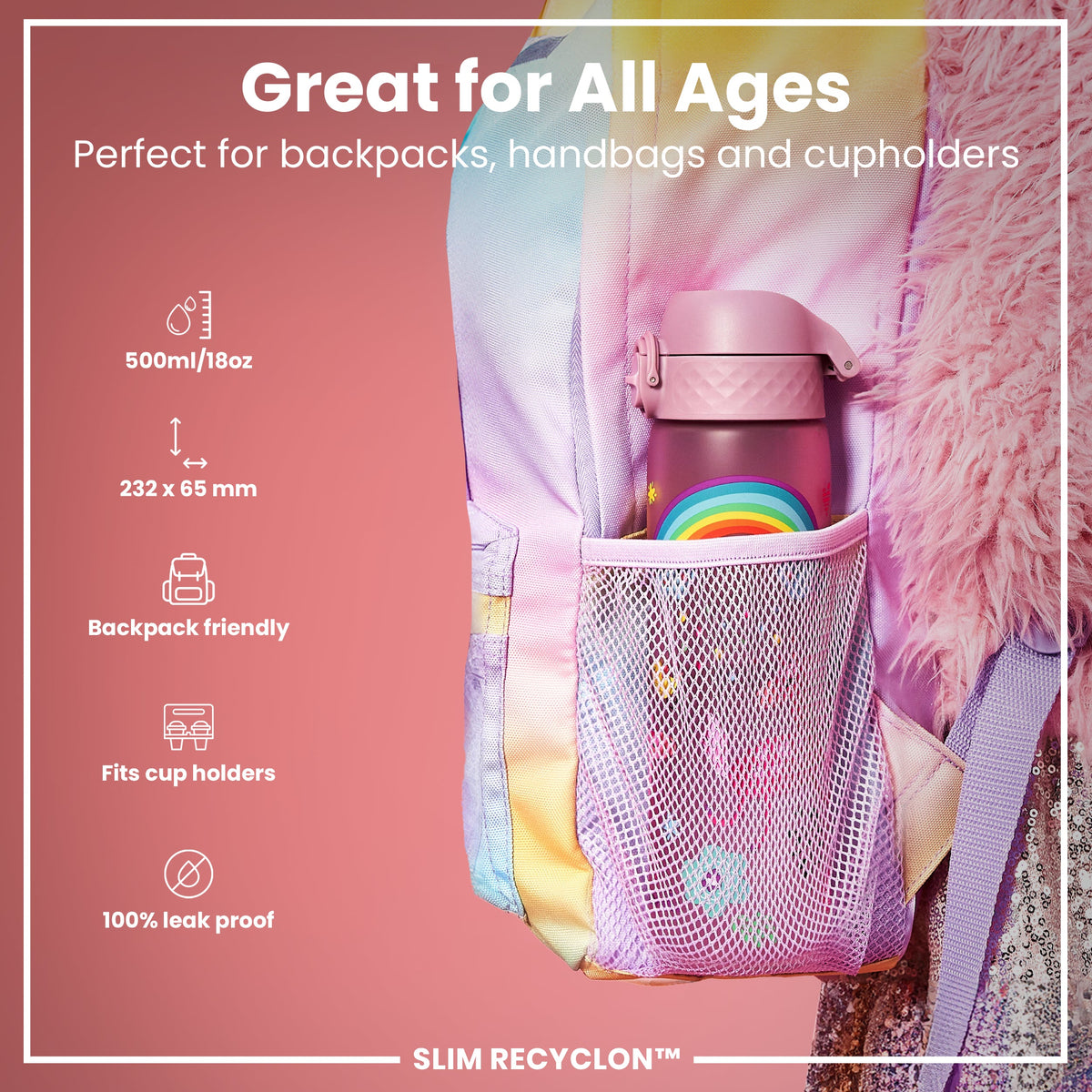 Slim 18oz Recyclon - Unicorns