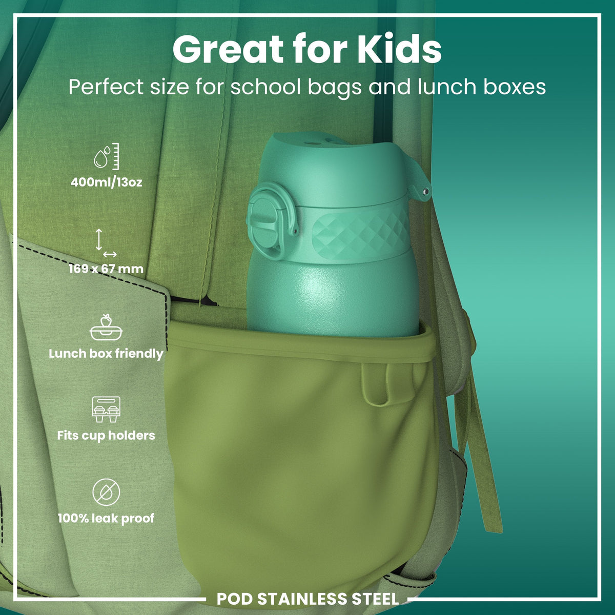Pod 13oz Lightweight Steel - Teal