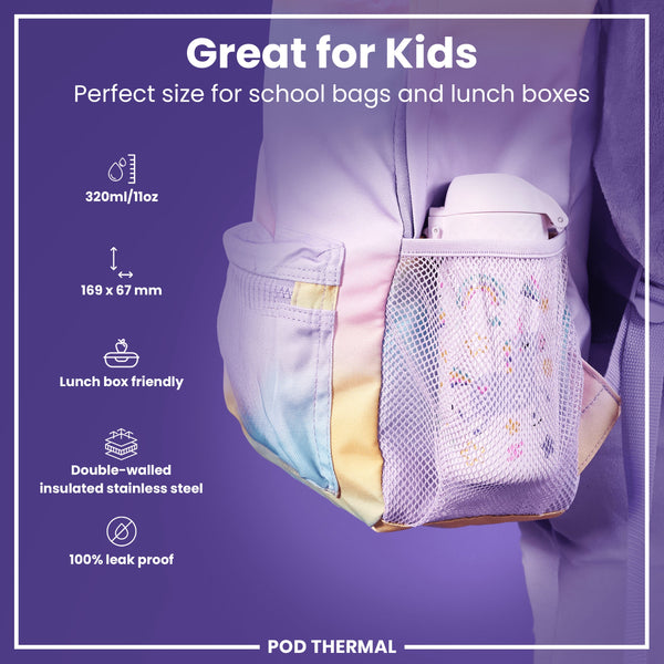 Pod 11oz Insulated Steel - Unicorns