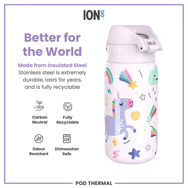 Pod 11oz Insulated Steel - Unicorns