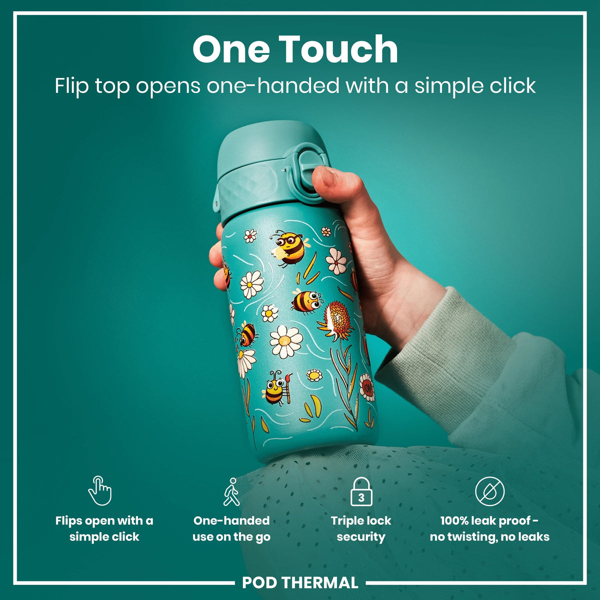 Pod 11oz Insulated Steel - Bees