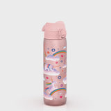 360 Video View of Ion8 Leak Proof Slim Water Bottle, BPA Free, Unicorn Rainbows, 600ml (20oz)